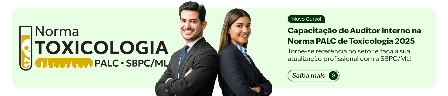 Capacitação de Auditor Interno na Norma PALC de Toxicologia 2025